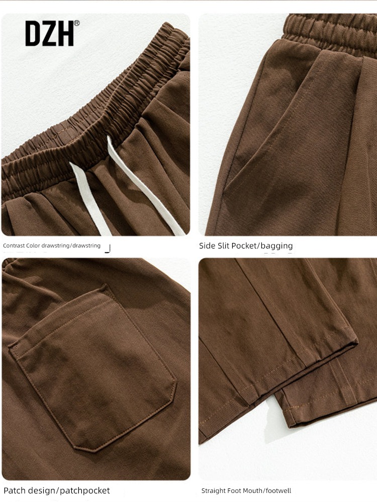 Languid khaki Casual pants solar system Falling feeling work clothes