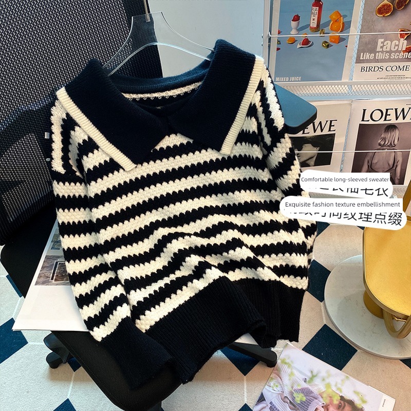 Big size Women's wear Fat mm Admiral Twist pattern Cardigan