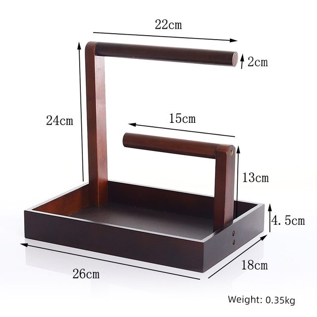 Solid wood bracelet rack household storage jewelry rack hanging bracelet Buddhist beads cultural jewelry rack handheld jewelry rack key necklace display