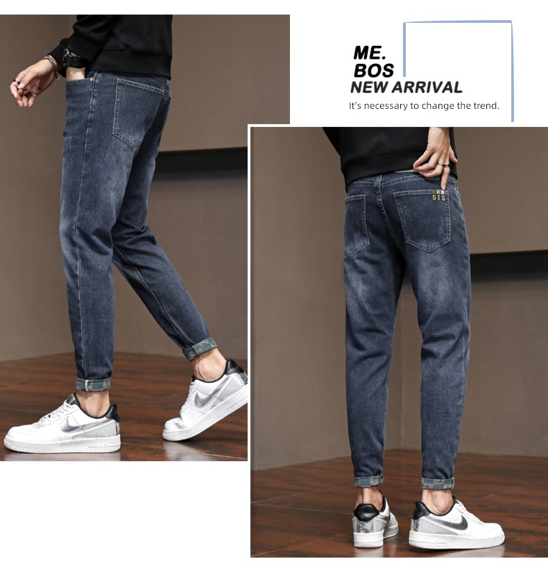 senior autumn Self-cultivation Little feet trend man Jeans