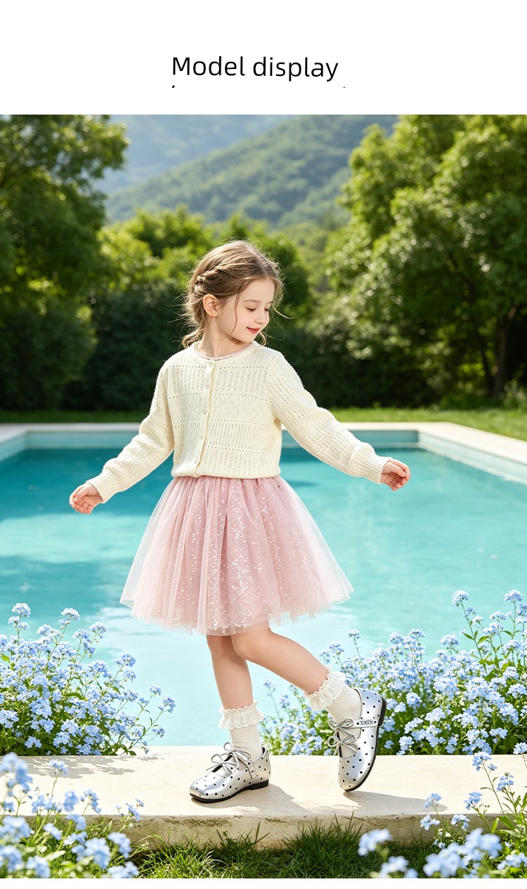 Tata Children's Shoes Girls' Polka Dot Mary Jane Shoes Autumn New Little Girl Princess Shoes Kidsren's Fashion Shoes — 8