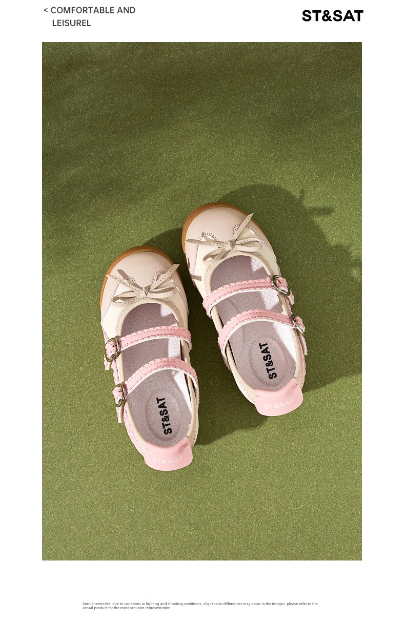Saturday Kids' Shoes for Girls, Spring and Autumn Mary Jane Shoes, 2026 New Fashionable Children's Leather Shoes, Lightweight Flat Shoes — 14