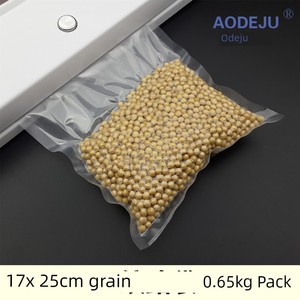 Aodeju 17 X25 Grain Film Bag Lines Vacuum Bag 0.65kg Pack Freshness Protection Package Grain Vacuum Packaging Bag