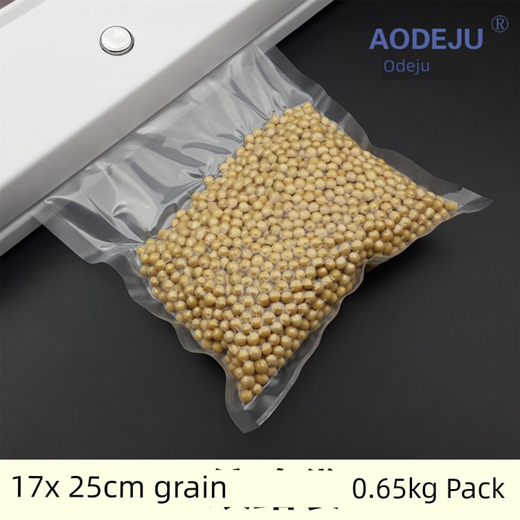 Aodeju 17 X25 Grain Film Bag Lines Vacuum Bag 0.65kg Pack Freshness Protection Package Grain Vacuum Packaging Bag
