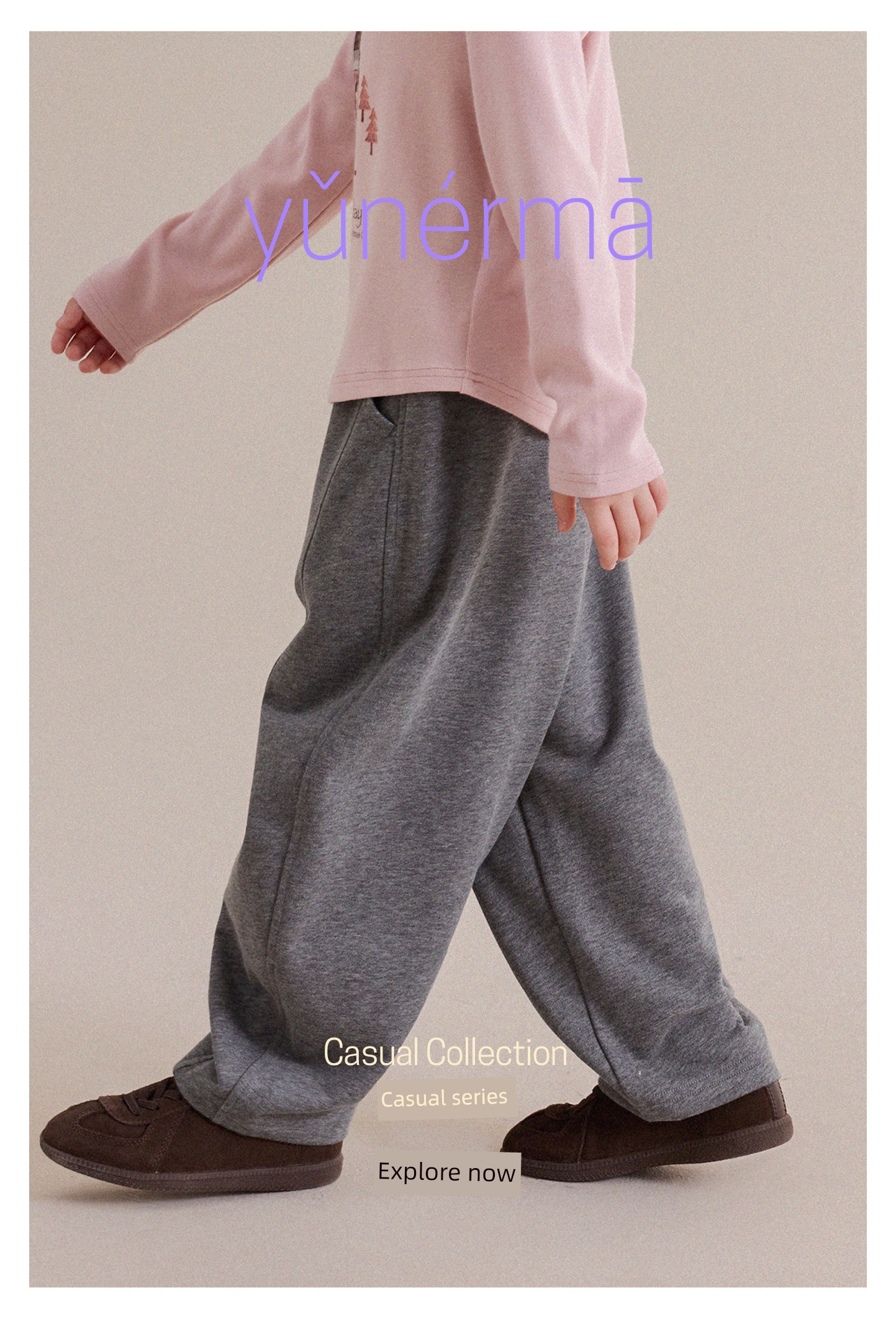 Baby's New Autumn Versatile Casual Pants, Yunerma Girls' 2026 Fashionable Sports Pants, Children's Stylish Curved Pants — 9