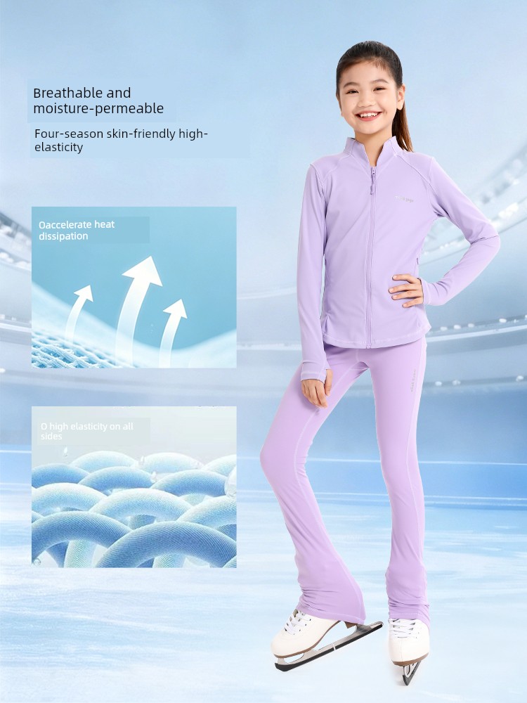 Tops High Elastic Breathable Jacket Pants Training Wear — 3