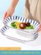 Fish plate 2 pack new household Japanese ceramic steamed fish plate plate dish dish plate rectangular fish plate high appearance