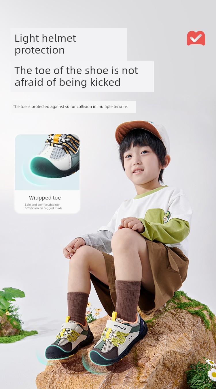 Children's Outdoor Sports Shoes 2026 Spring and Autumn New Models for Girls, Lightweight Soft-Soled Mesh Hiking Shoes for Boys — 10