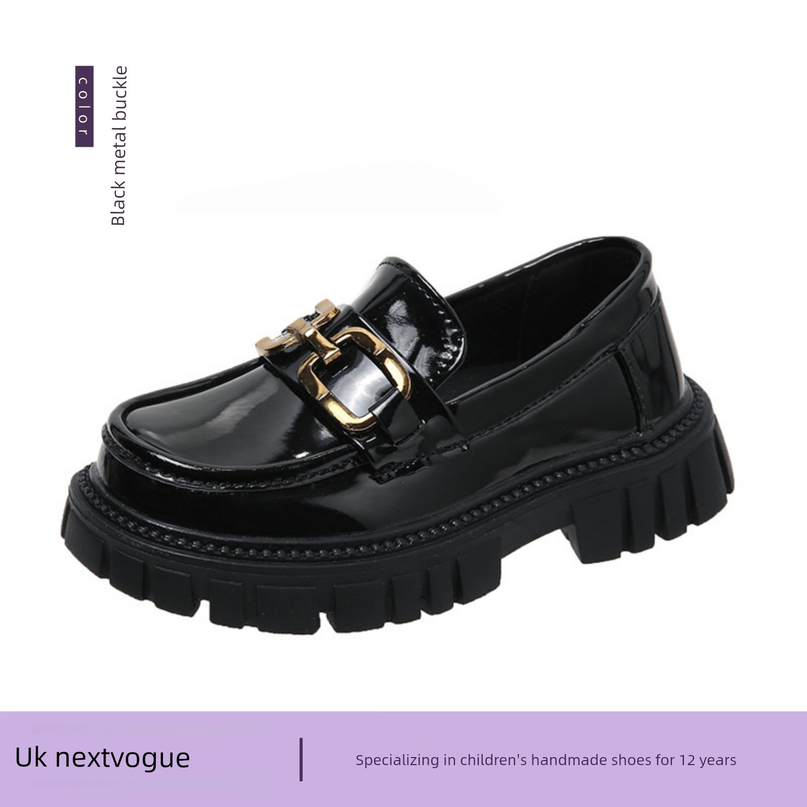 Black Leather Shoes for Girls, Academy Style, Suitable for Pairing with Skirts, Soft-Soled Performance Shoes, Thick-Soled Height-Increasing Summer Shoes — 6