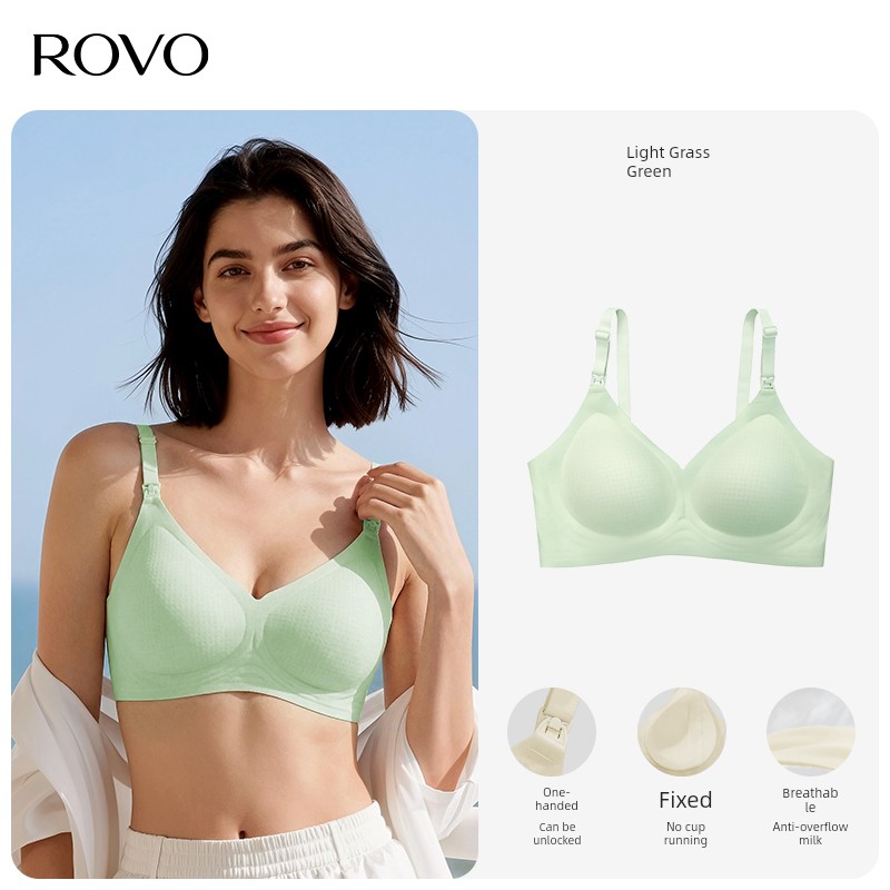 Rovo Breastfeeding Push up Bras Push-up Pregnant Women Intimates Postpartum Feeding Pregnant Women Exclusive for Pregnancy Plus Size Breastfeeding — 6