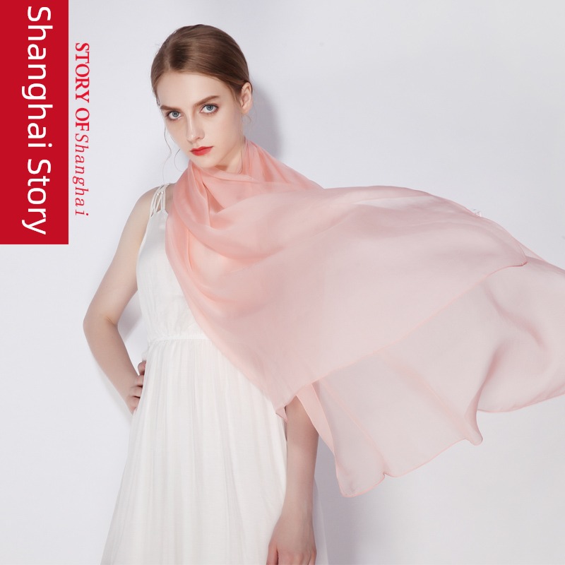 Shanghai Story female The new Chinese Red Shawl Big silk scarf
