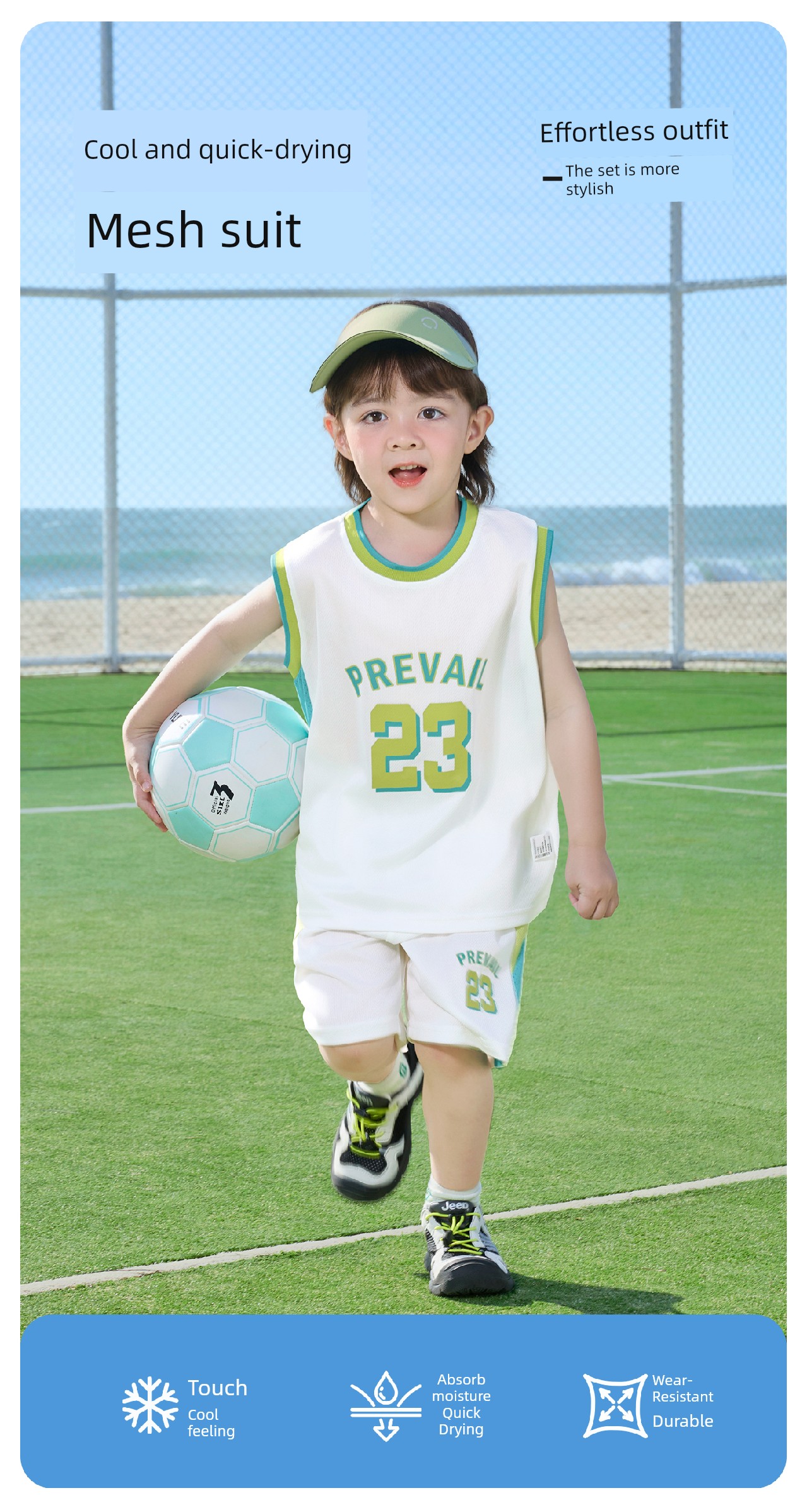 European Boys' Summer Sports Suit Vest Shorts Children's Summer Clothing Cool Quick-Dry Two-Piece Set New Children's Clothing — 4