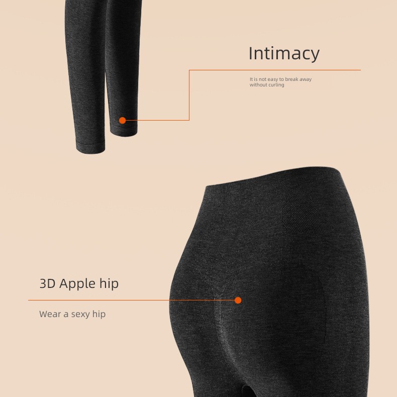Autumn and winter Buttock lifting The abdomen Tight fitting wool Plush Leggings
