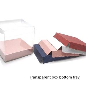 Transparent Boxes, Universal Paper Trays, Popular Multi-Color Paper Trays, Fresh-Style Bases, Baking Gift Packaging, Whi