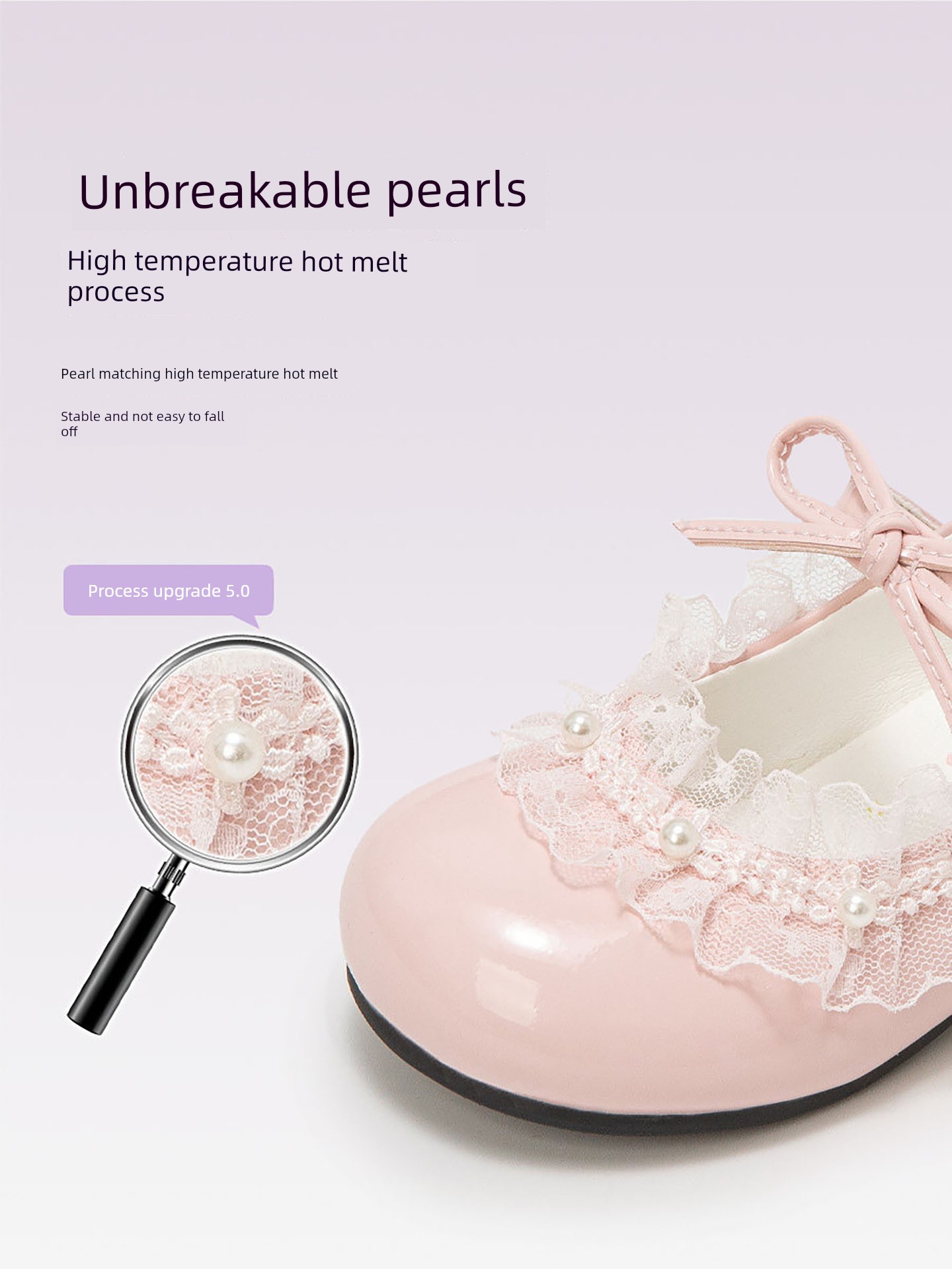 Little Girl's Stylish Leather Shoes 2026 New Summer Children's Beautiful Princess Shoes Girls' Soft-Soled High-Heeled Stage Shoes — 2