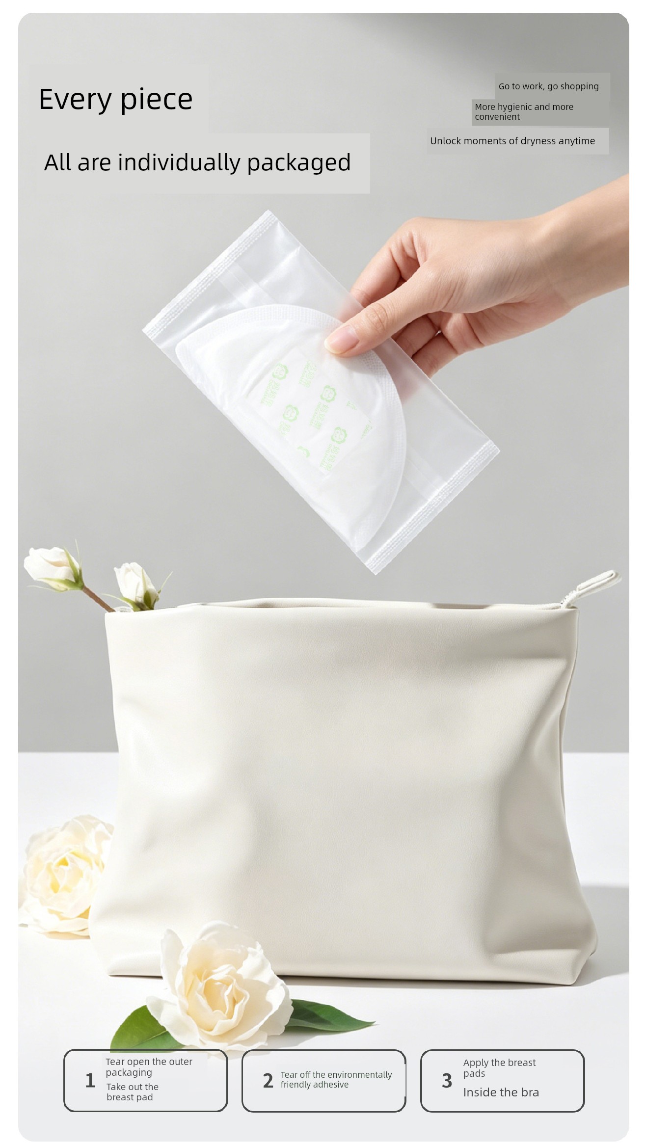 Org. Mama Anti-Overflow Breast Pad Disposable Maternity Breastfeeding Leak-Proof Nursing Breast Pad Spill Prevention Breast Pad Handy Gadget Ultra-Thin — 12