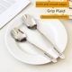 316 stainless steel square head spoon long handle spoon rice spoon large soup spoon thick coffee stirring spoon children's spoon