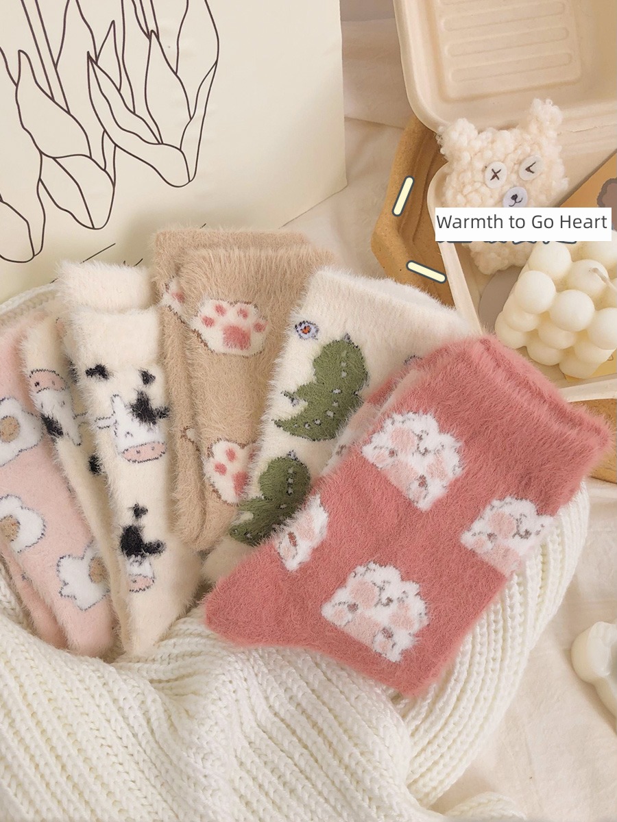 Hosiery children keep warm thickening Coral velvet Home Furnishing Socks