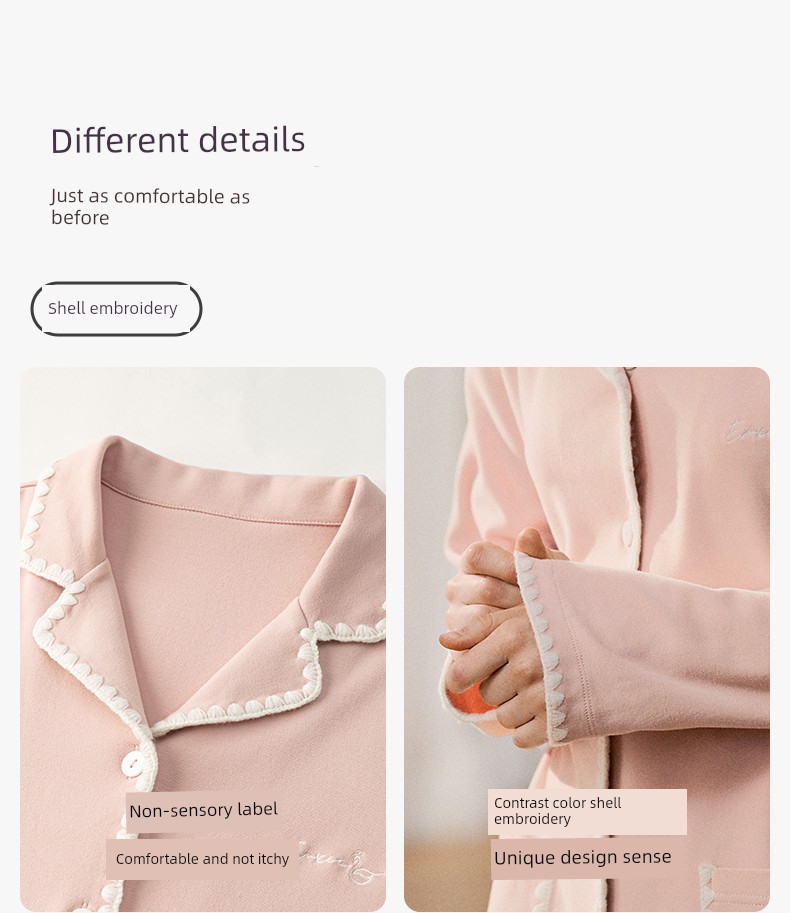 Manxi Maternity Pajamas Autumn/Winter Volcanic Flannel Pure Cotton Sleepwear Warm Nursing Homewear Set for Postpartum Women — 36