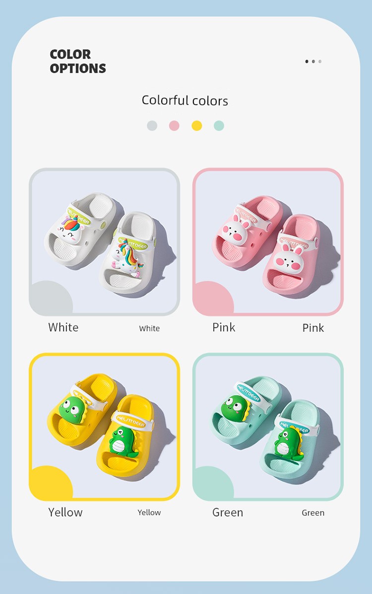 Japanese Imported Summer New Children's Slippers, Cute Cartoon Soft-Soled Indoor and Outdoor Strap-On Children's Clogs — 20