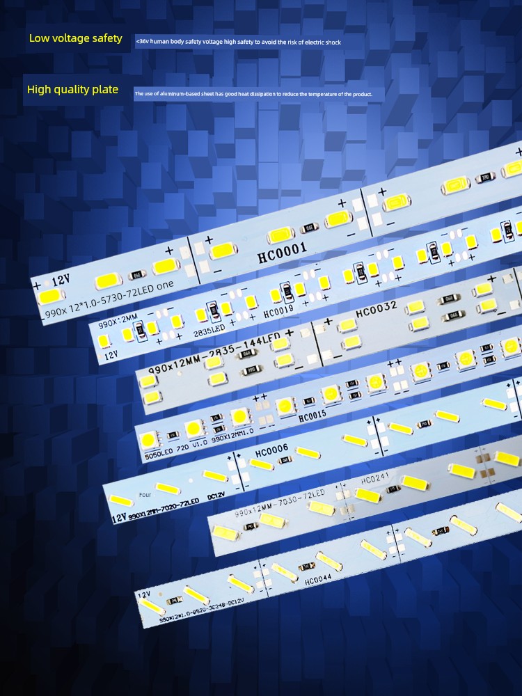 Led Hard Light Bar 5V/12V/24v5730/2835 Factory Direct Sales Counter Mobile Phone Jewelry Showing Cabinet Shelf Highlight