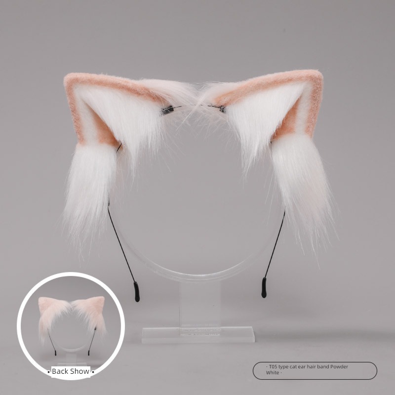 JK   cosplay Remm  beast tail Cat ears hair hoop