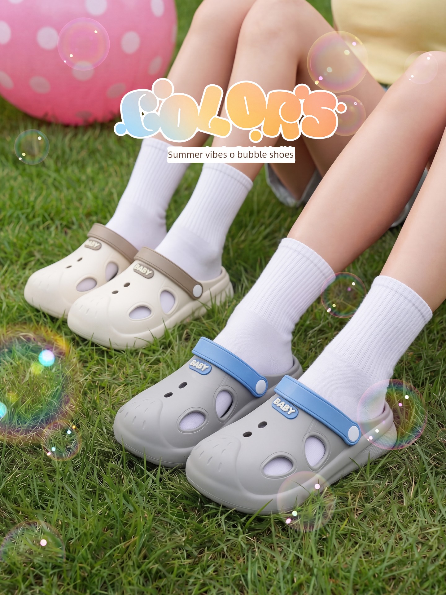 Children's Croc Shoes Boys' 2026 New Outdoor Beach Sports Non-Slip Anti-Odor Outdoor Sandals Girls' Summer — 4