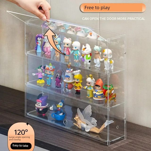 Pop Mart Display Box Lego Transparent Cabinet Acrylic Blind Box Storage Display Stand Figure Storage Stand