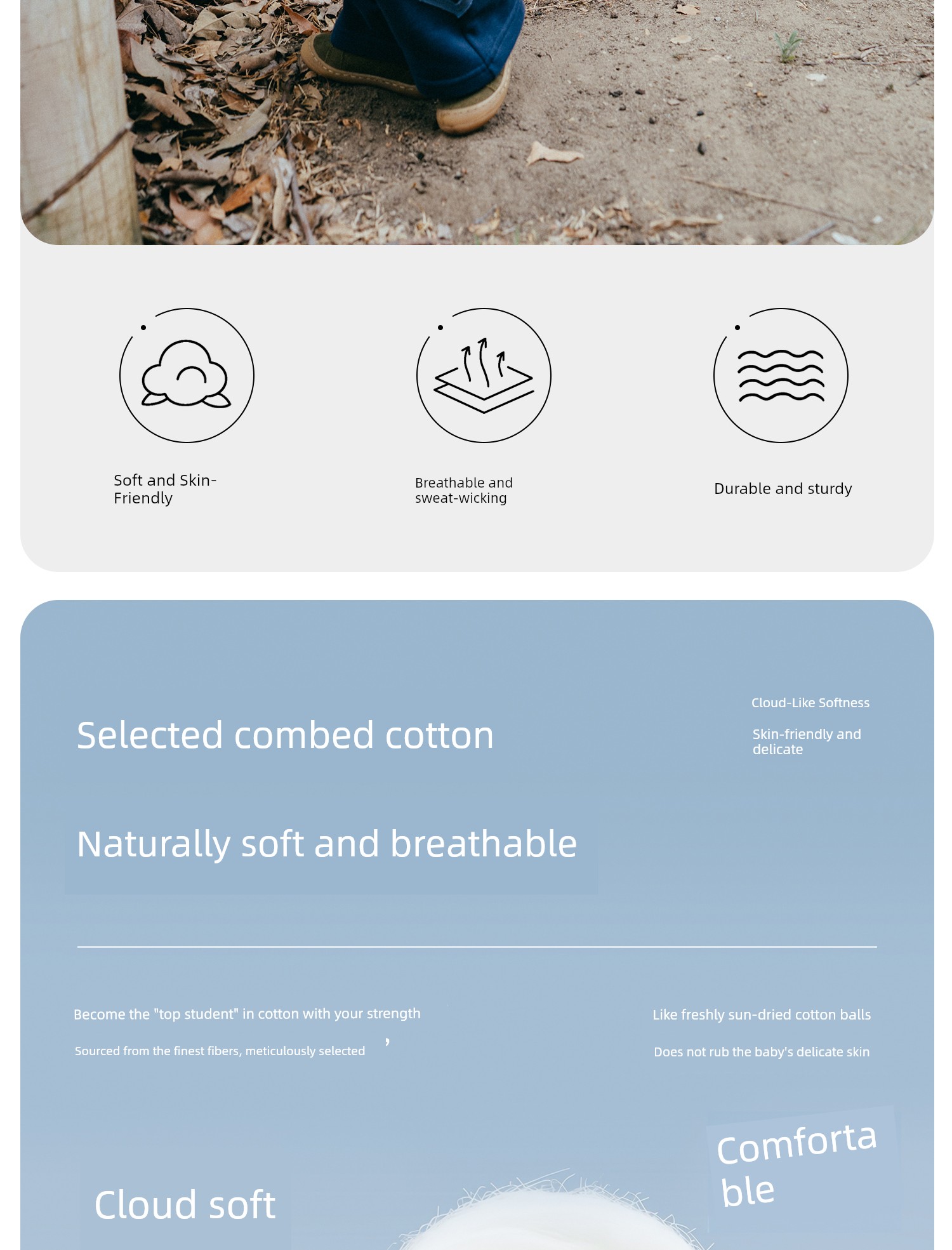 Whitewheat【Soft】Children's 26 Autumn New Long-Sleeved Boys' and Girls' Pure Cotton Embroidered T-Shirt Base Shirt — 3