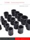 1/2 inch small wind cannon sleeve head electric wrench air ventilated hexagon short sleeve Dafei 8-41mm2526 thickened
