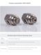 Stainless steel mini air atomization nozzle Small gas-liquid mixing nozzle 1/8 threaded little finger dust removal nozzle