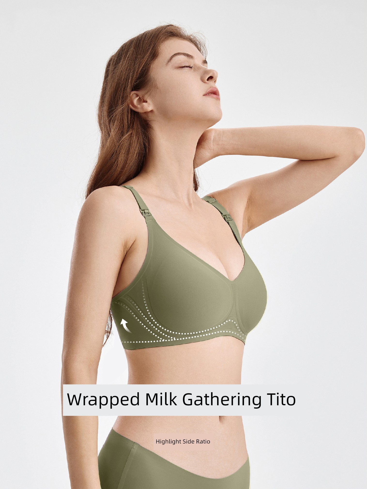GE Meizi Breastfeeding Intimates Push up and Anti-Sagging Postpartum Feeding Spring and Summer Exclusive for Pregnancy Pregnant Women Bra Seamless — 4