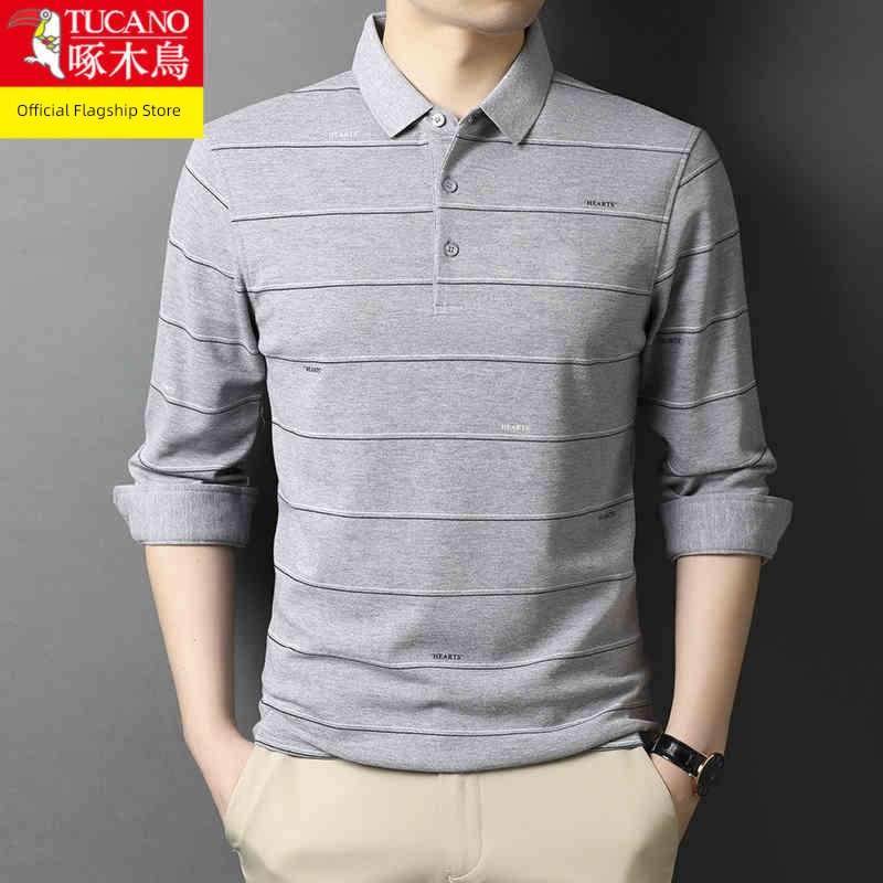 Woodpecker leisure time middle age spring The new Long sleeve T-shirt