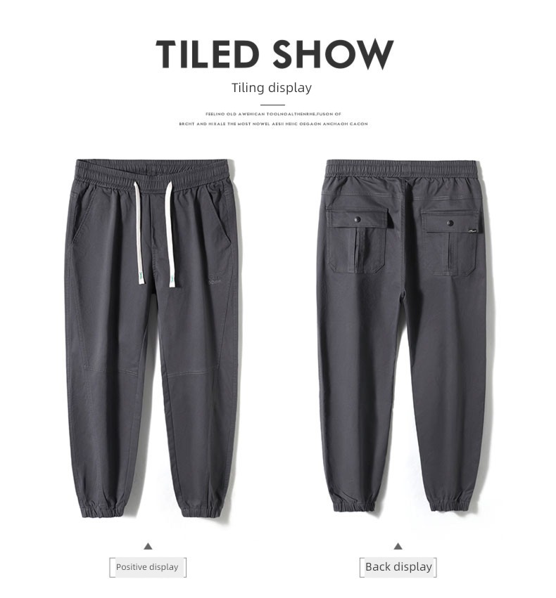khaki leisure time Spring and Autumn Winter money Harlan Overalls