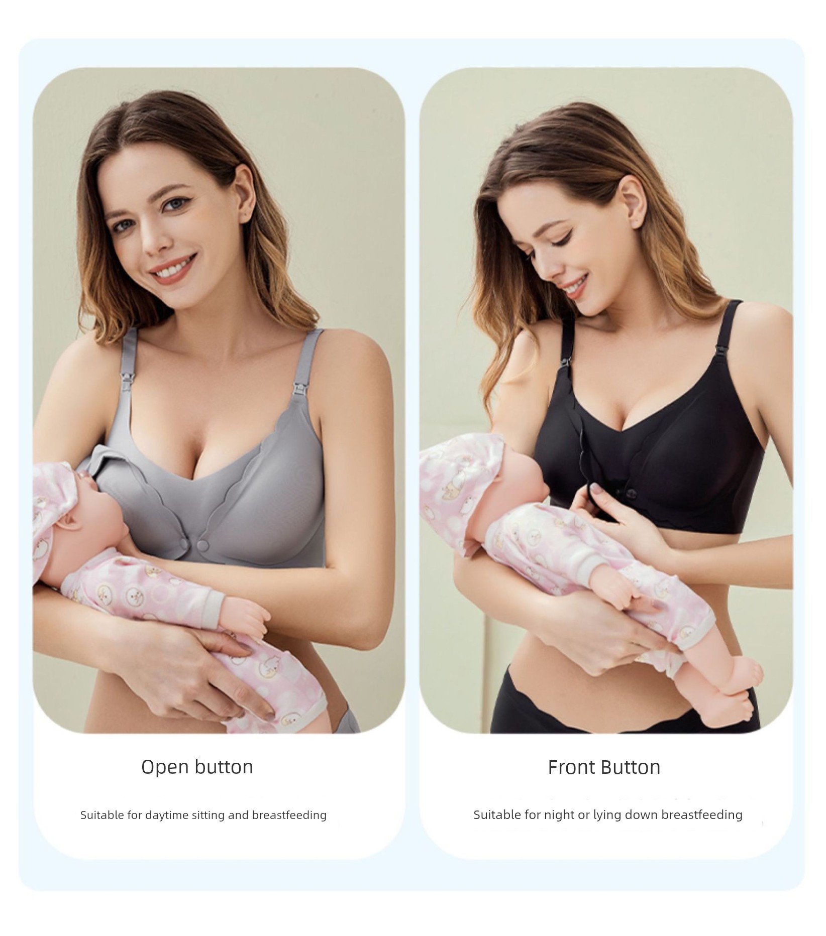 Jingqi Front-Button Maternity Bra for Large Busts and Plus Sizes, Specially Designed for Pregnancy and Postpartum Nursing, Anti-Sagging — 20