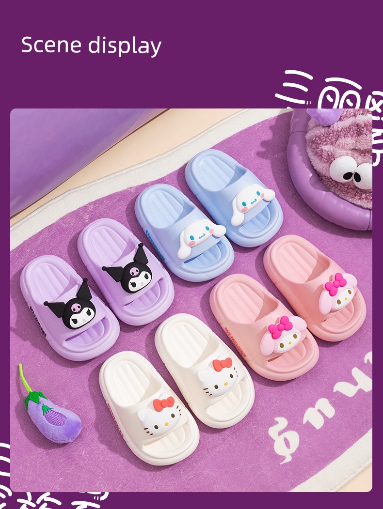 Sanrio Kidsren's Slippers 2026 Summer New Style Boys and Girls Baby Indoor Home Non-Slip Kidsren's Slippers — 10