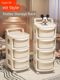Trolley storage rack multi-layer floor-standing drawer baby supplies toys snack storage rack living room storage cabinet
