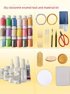 Adhesive Silk Glue, Sand Glue, Gold Silk Colored Sand Painting Board, Cloisonné Filigree Enamel Painting DIY Handmade M