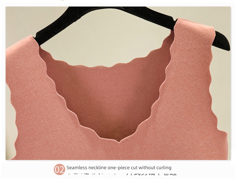 Double faced velvet Self heating Self-cultivation pure cotton Undershirt vest