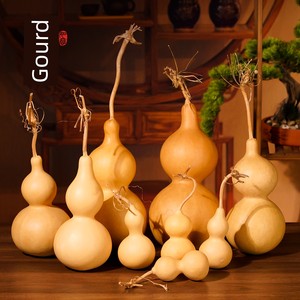Natural Gourd Ornaments, Real Gourds with Dragon Heads for Entryways, Living Rooms, Bedrooms, Study Rooms, and Door-To-D