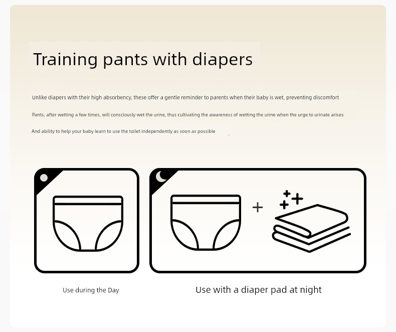 Purcotton Toilet Training Pants Male and Female Baby Kids Diaper Baby Underwear Washable Ring Baby Diapers Handy Gadget — 8