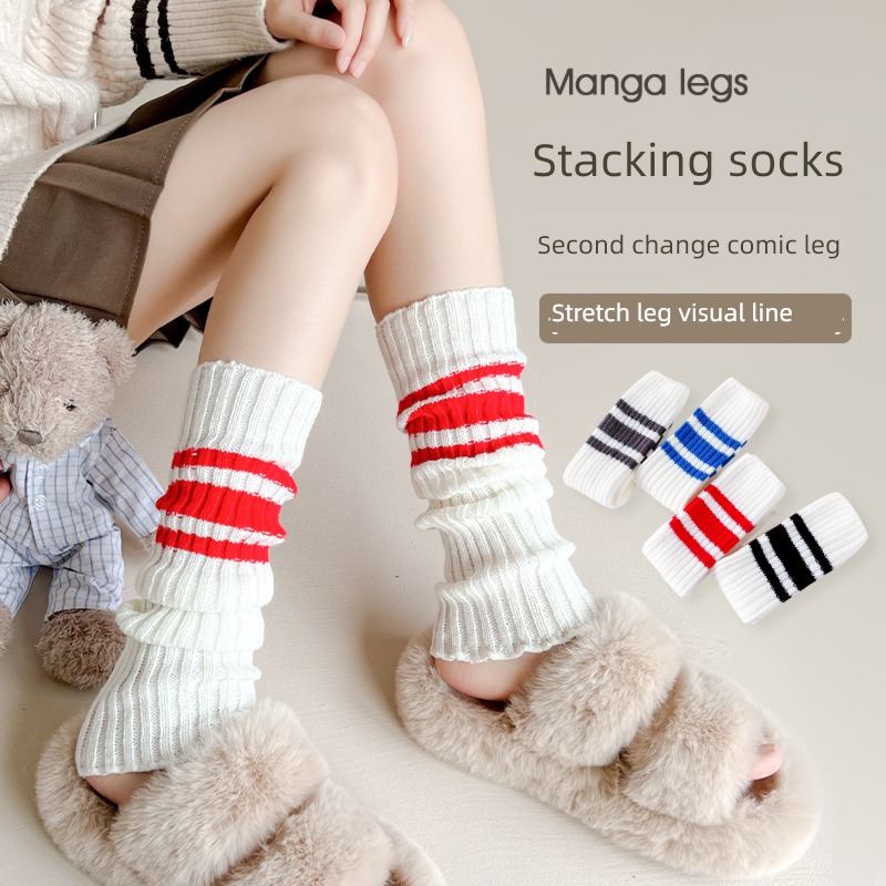 jk knitting Women's money solar system pure cotton keep warm white socks