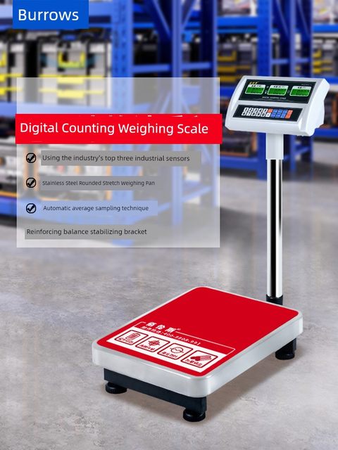 Baillens Industrial Electronic Counting Scale Weight Scale Electronic Platform Scale 100kg 50kg Floor Scale Floor Scale 2025
