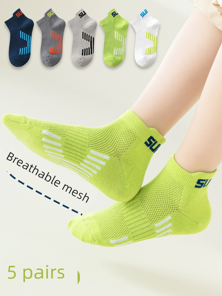 Summer Mesh Youth Boy Sports Stink Prevent Socks