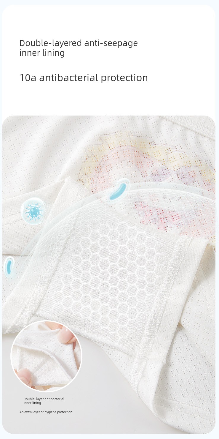 [Ice Silk] Girls' Underwear Children's Modal Boxer Briefs for Infants and Toddlers, One-Year-Old 2-Year-Old Girls' Four-Corner Briefs, Summer Thin Style — 5