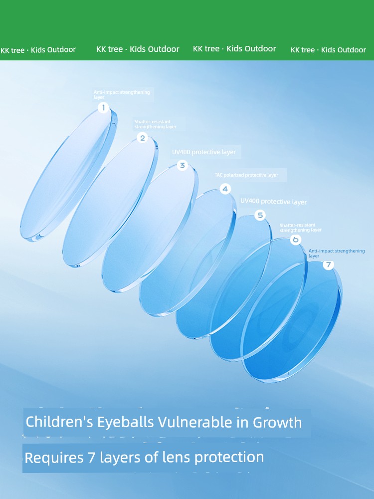 Kocotree Children's Sunglasses Boys and Girls Age Growing Sunglasses Polarized UV Protection Baby and Infant Bicycle Glasses — 2
