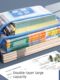 Morning light file storage bag Primary school subject classification bag Zip-type first-grade homework book bag Mesh bag A4 test paper information bag Subject loading bag Stationery test paper study tutoring handbag