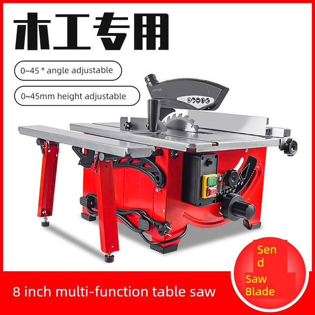 Woodworking table saw cutting machine push multi-functional power tool workbench dust-free small miter cutting board household chain saw