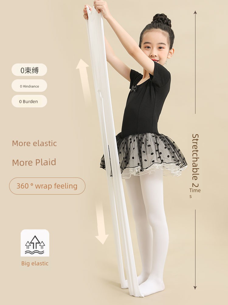 White Leggings Fleece-lined Spring and Autumn Thin Dance Pantyhose — 2