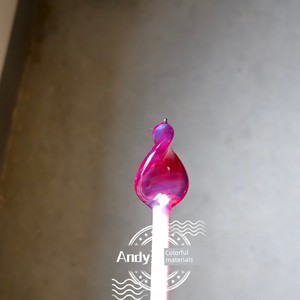 Exp41 540 Rose Red Protein Rod Glass-Burning Lampwork Rod Colored High Borosilicate Glass Hard Material